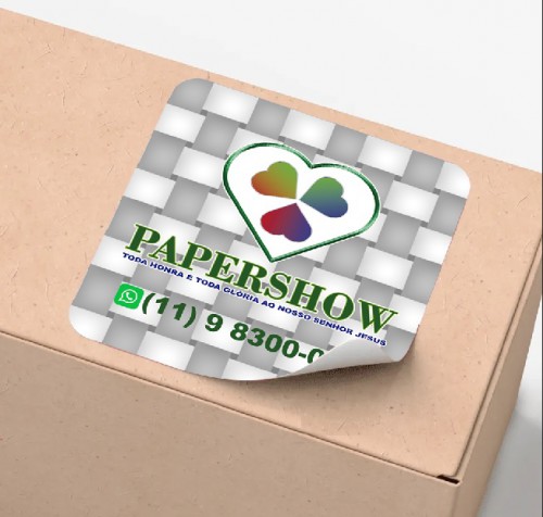 Adesivos corte cantos arredondados 5cmx5cm